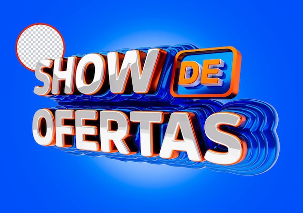 Insignia de espectáculo 3D de ofertas