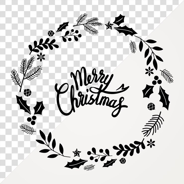 PSD la insignia de navidad png de fondo transparente