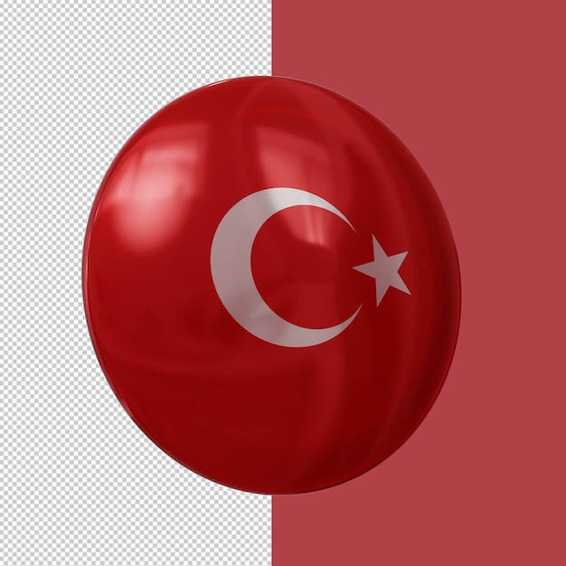 PSD insignia de turquía con fondo transparente