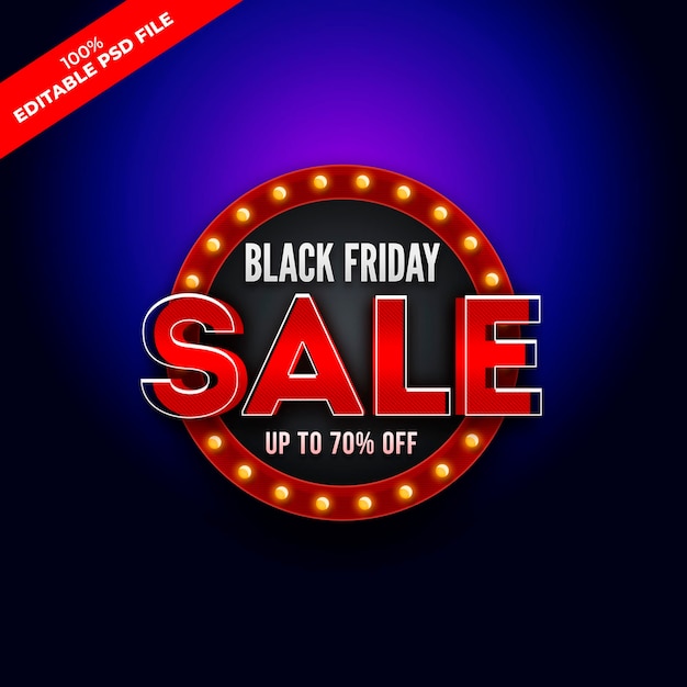 Insignia de venta de viernes negro