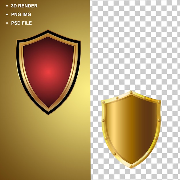 Insígnias 3d png em fundo isolado transparente