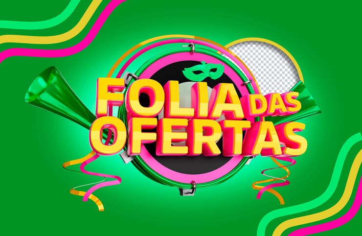 PSD insignias de carnaval 3d para la composición del diseño