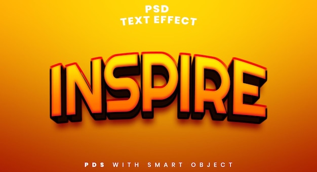 inspirer l'effet de texte modifiable photoshop 3d