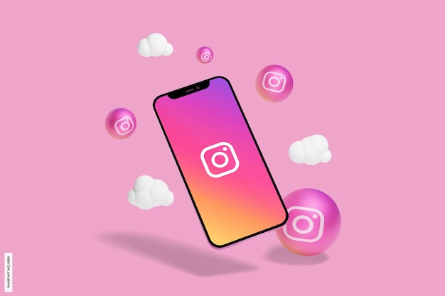 Instagram auf dem Handymodell