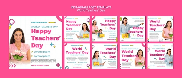 Instagram-Beiträge zum Weltlehrertag