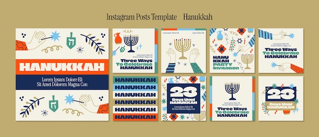 Instagram-Beiträge zur Chanukka-Feier