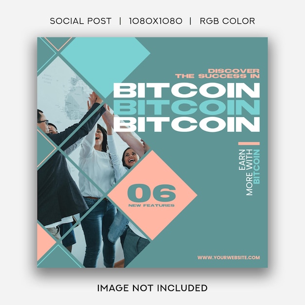 Instagram-beitrag zur bitcoin-werbung