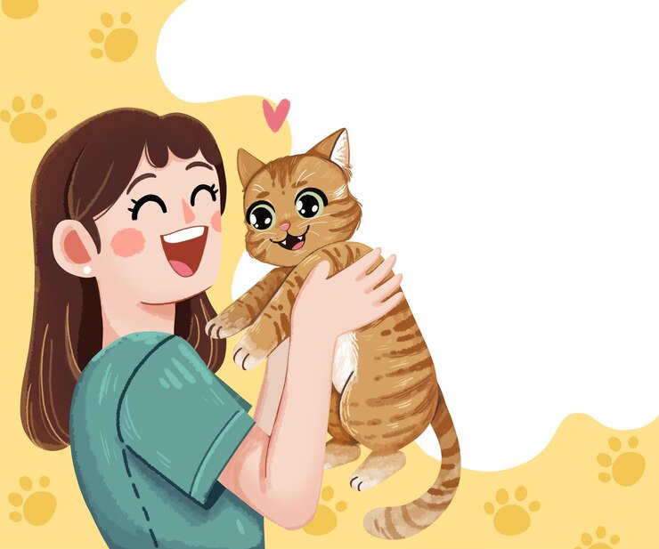 PSD instagram cover template editable cat veterinary post