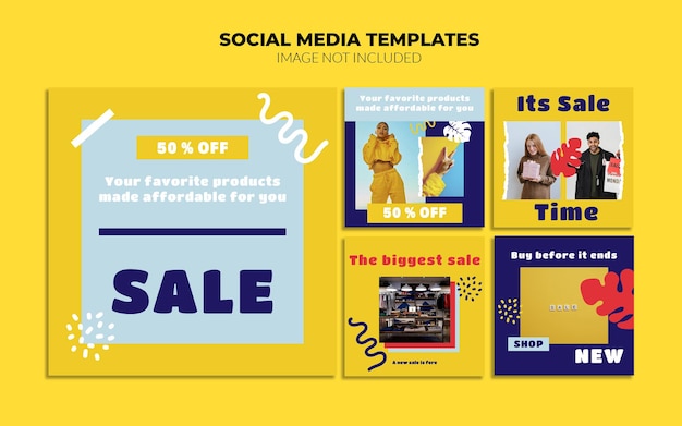 Instagram Fashion Sale Social Media Post Vorlagen