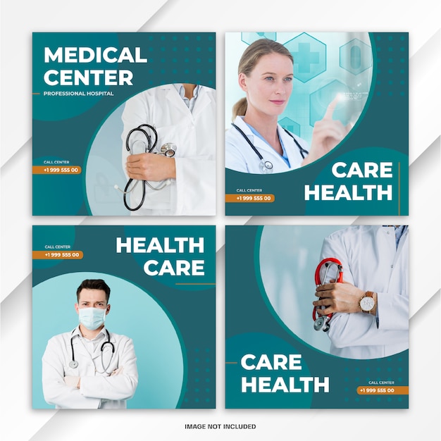 Instagram Feed Post Bundle Gesundheitsvorlage