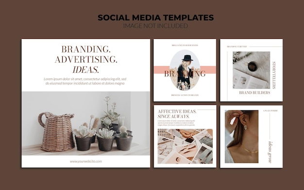 Instagram influencersocial media post templates