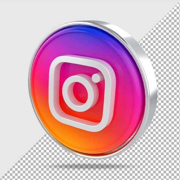 PSD instagram-logo 3d-stile