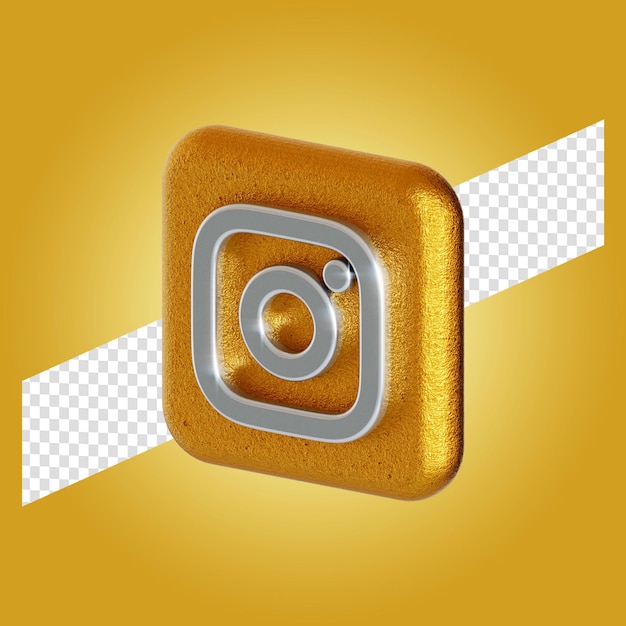 Instagram-logo-anwendung 3d-render-illustration isoliert