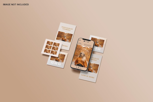 PSD instagram post mockup