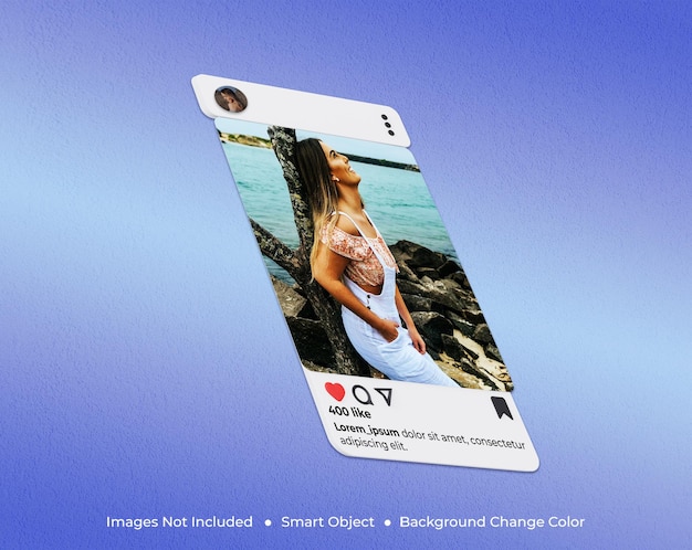 PSD instagram post-modell