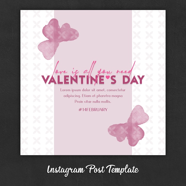 Instagram post templates zum valentinstag