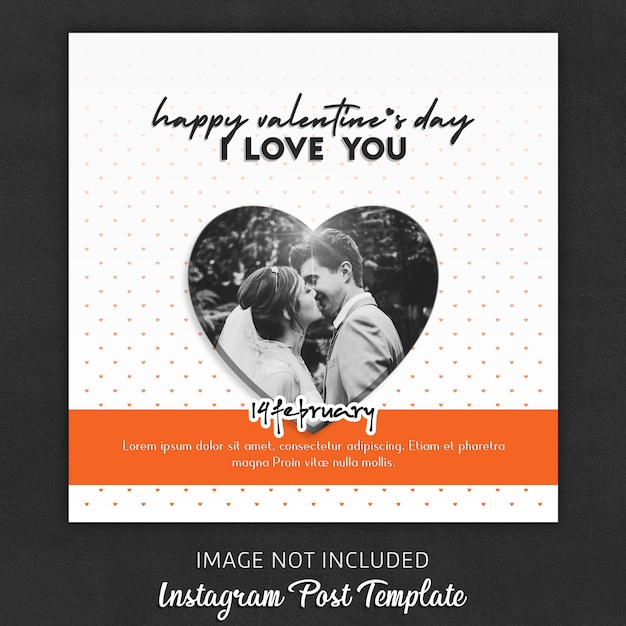Instagram Post Templates zum Valentinstag