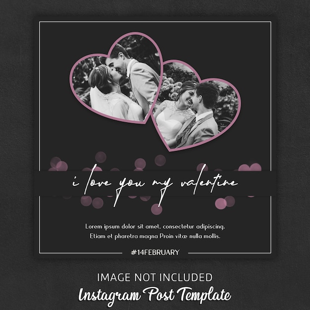 Instagram Post Templates zum Valentinstag