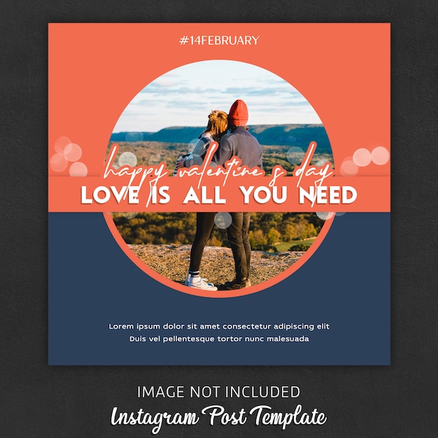 Instagram Post Templates zum Valentinstag