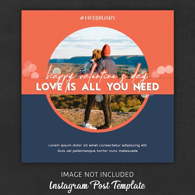 Instagram post templates zum valentinstag