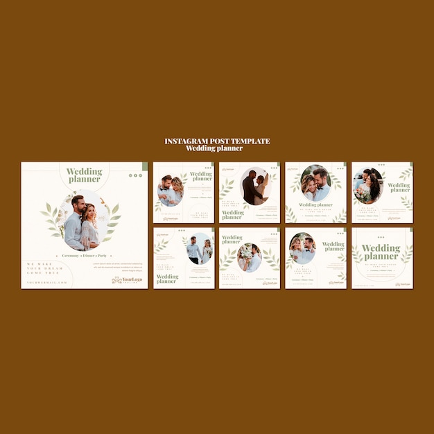 Instagram-Posts von Hochzeitsplanern