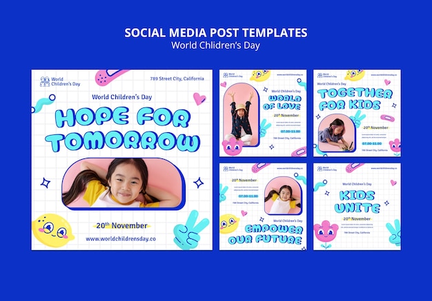 Instagram-Posts zum Weltkindertag
