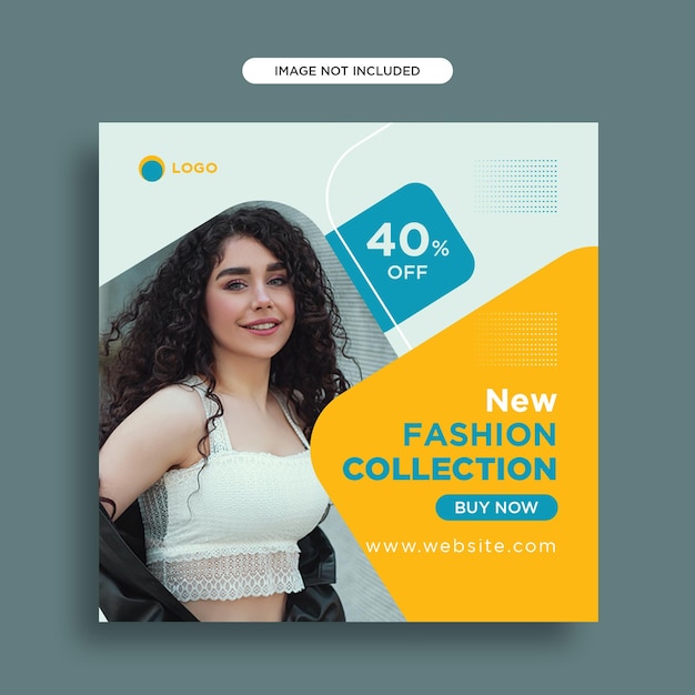 PSD instagram-postvorlage für den modeverkauf
