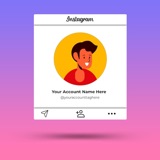 PSD instagram-profil