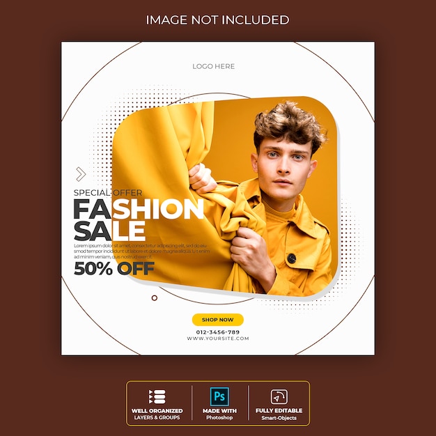 Instagram simples moderno Post template Premium