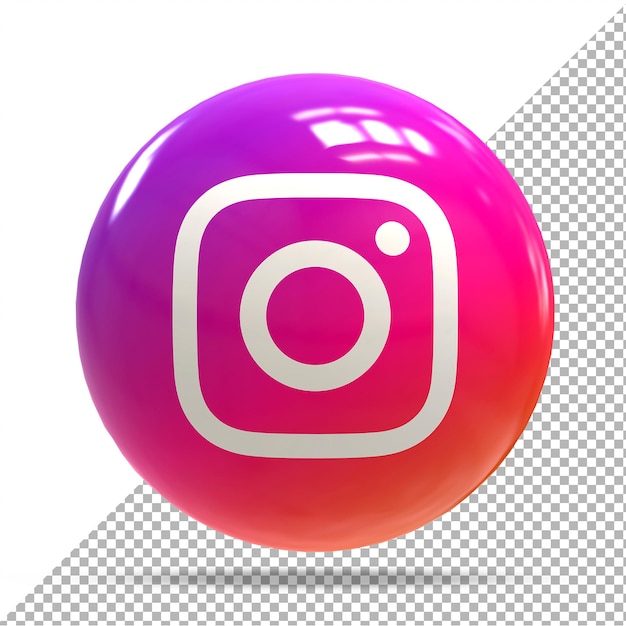 PSD instagram social media 3d-ballonstile