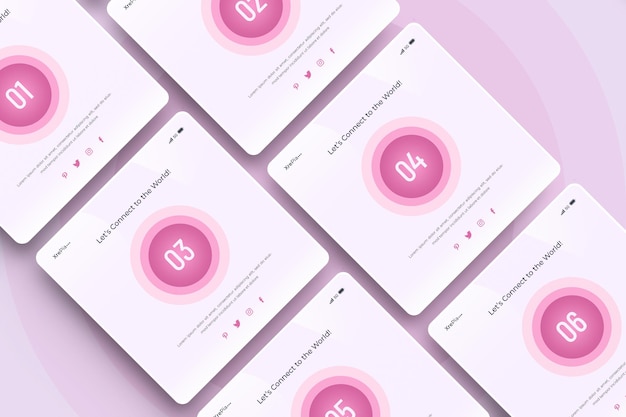 Instagram Square Social Media Post Mockup isoliert