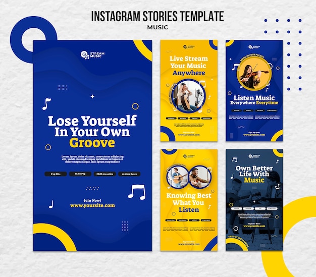 Instagram Stories-Sammlung für Live-Musik-Streaming