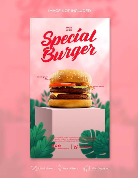 Instagram-Story-Food-Vorlage