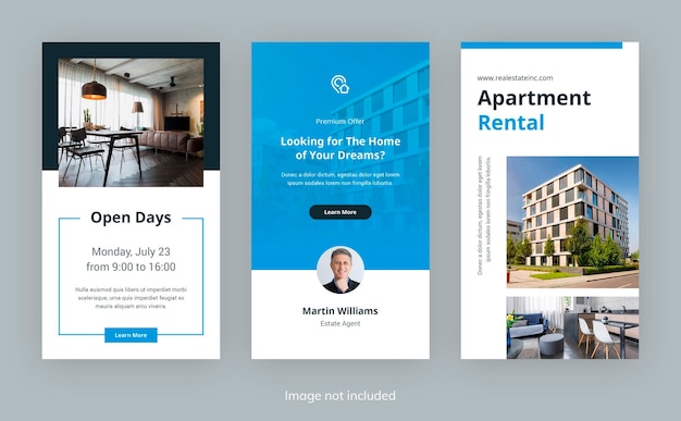 Instagram-story-social-media-vorlage für immobilien