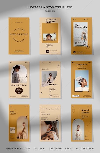 Instagram-Story-Vorlage neuer Rivale im Neo-Retro-Design-Stil
