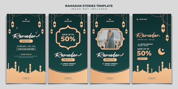 Instagram-Vorlage für Ramadan-Geschichten
