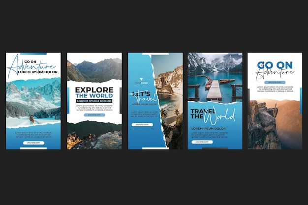 Instagram-Vorlagen für Reisegeschichten