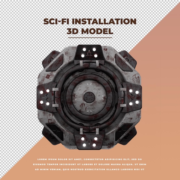 PSD instalación de ciencia ficción