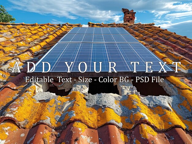 PSD installation de panneaux solaires sur un toit