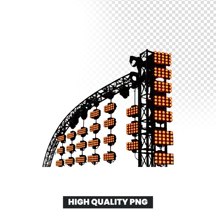 PSD installazione di illuminazione del palco con pannelli led per concerti ed eventi
