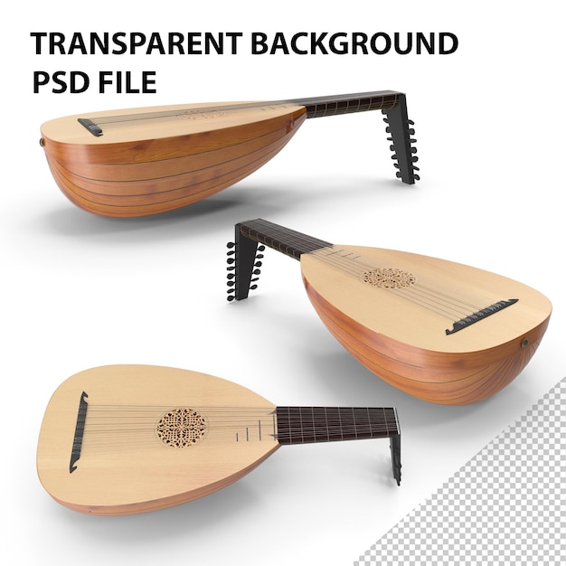 PSD instrument à cordes à laute png