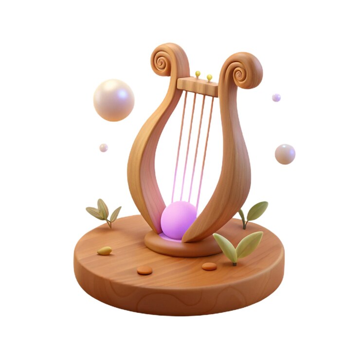 PSD un instrumento musical de madera con un instrumento musical en el medio