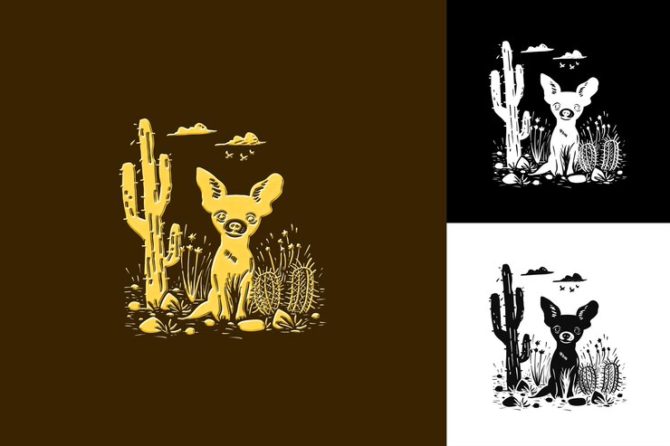 PSD insurrección de chihuahuas con una insignia del desierto con un símbolo cultural de coyo méxico