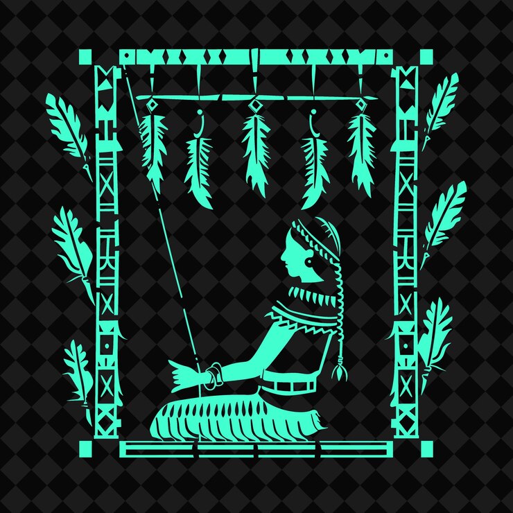 PSD insurrección de tlaxcalas con un ícono textil que muestra un arte diseños de símbolos culturales de méxico