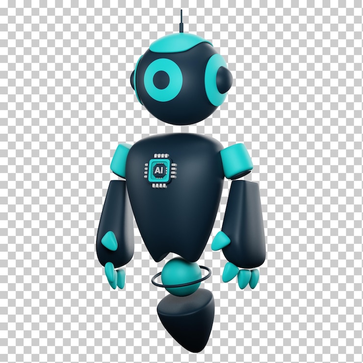 PSD inteligencia artificial 3d tecnología robótica mente artificial robot tecnología ai ayuda digital y culo