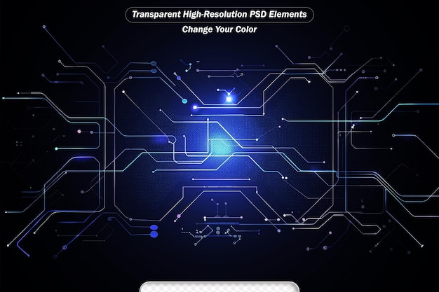 PSD inteligencia artificial tecnología de fondo de la web