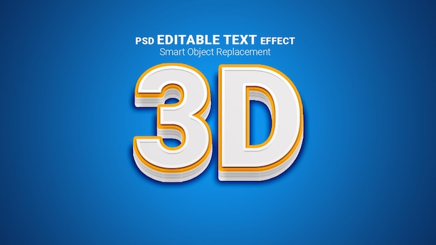 PSD intelligenter 3d-text