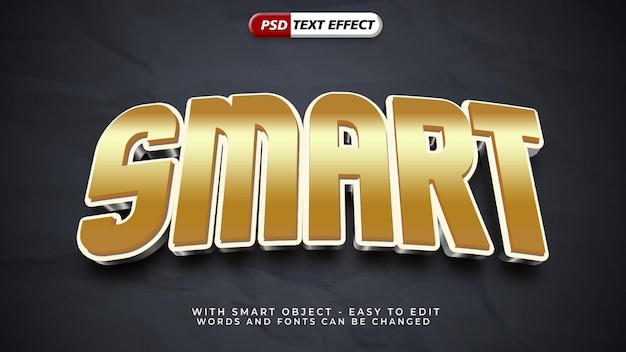 Intelligenter Texteffekt im 3D-Stil