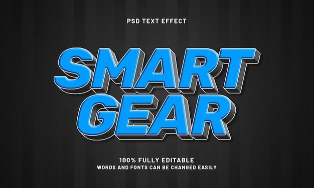 intelligentes, bearbeitbares Text-Effekt mit einem intelligenten und Robot-Text-Stil