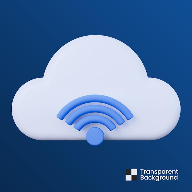 Intelligentes Cloud-3D-Symbol